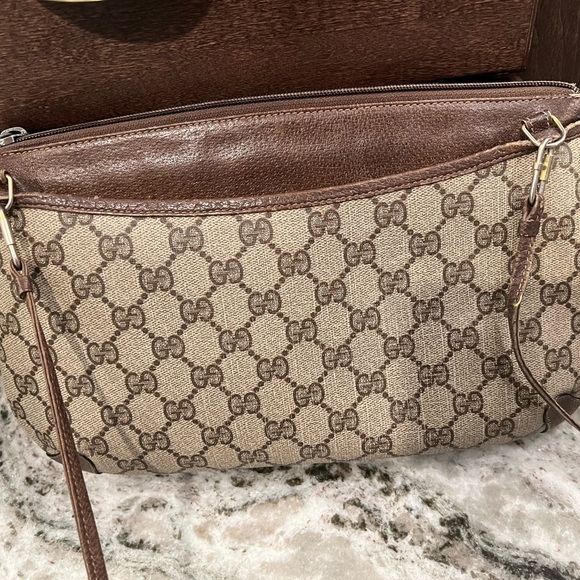 Gucci Ophidia Sherry Line Monogram Vintage Clutch Crossbody Bag Authentic - Picture 3 of 5